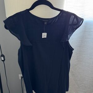 Banana Republic Blue Flutter Sleeve Women's Top